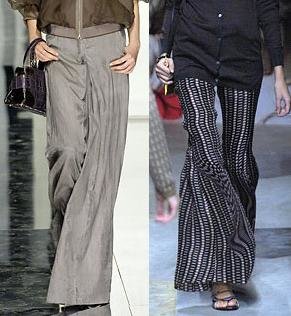 Wide-leg pants: 2008 fashion trend