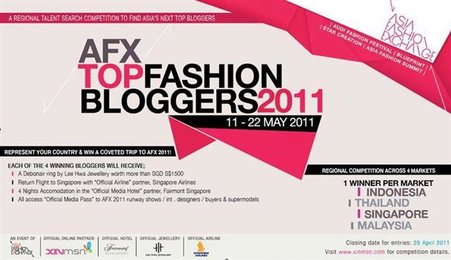 ASIA’S BEST FASHION BLOGGERS WANTED FOR ASIA FASHION EXCHANGE 2011!