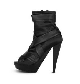 PEEP TOE SATIN BOOT - Burberry - Shoes - Women's Shoes