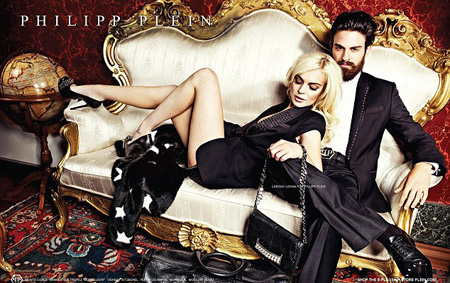 Lindsay Lohan ถ่ายแบบแฟชั่น Spring / Summer 2012 by Philip Plein - นางแบบ