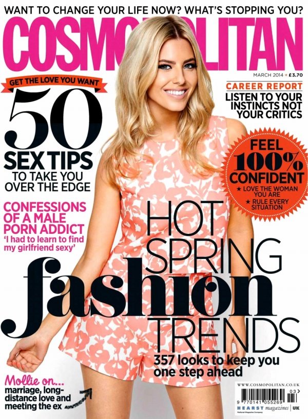 Mollie King ngọt ngào trên tạp chí Cosmopolitan Anh tháng 3/2014