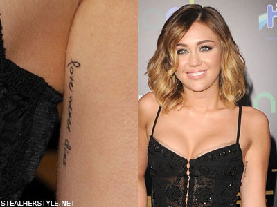 Miley Syrus và những hình xăm ấn tượng - Hình xăm