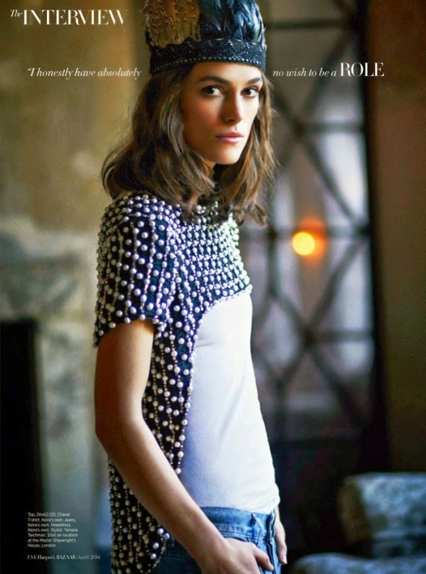 Keira Knightley lên bìa tạp chí Harper’s Bazaar A Rập tháng 4/2014 - Tin Thời Trang - Sao - Phong Cách Sao - Keira Knightley - Harper’s Bazaar