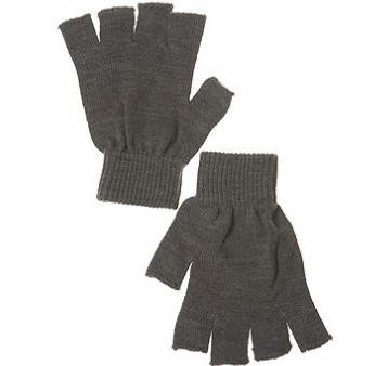 Grey Marl Fingerless Gloves