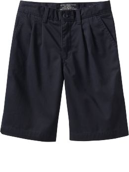 Boys Pleated Twill Shorts - Old Navy - Shorts - Teenage Wear