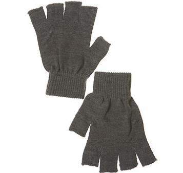 Grey Marl Fingerless Gloves - TOPMEN - Gloves - Accessory