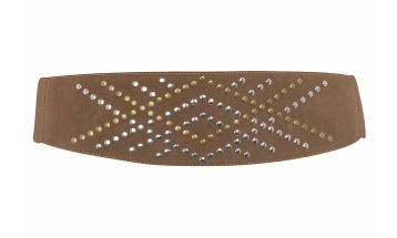 Tan Studded Wasited belt - Evans - Belts - Accessory