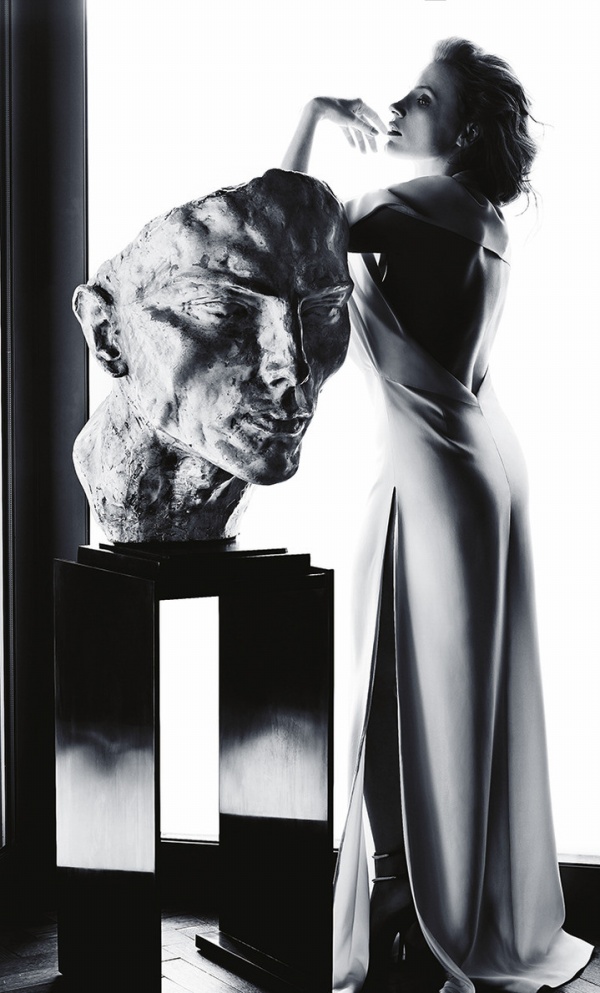Jessica Chastain đầy bí ẩn trên tạp chí Madame Figaro. - Jessica Chastain - Phong cách sao - Tin thời trang