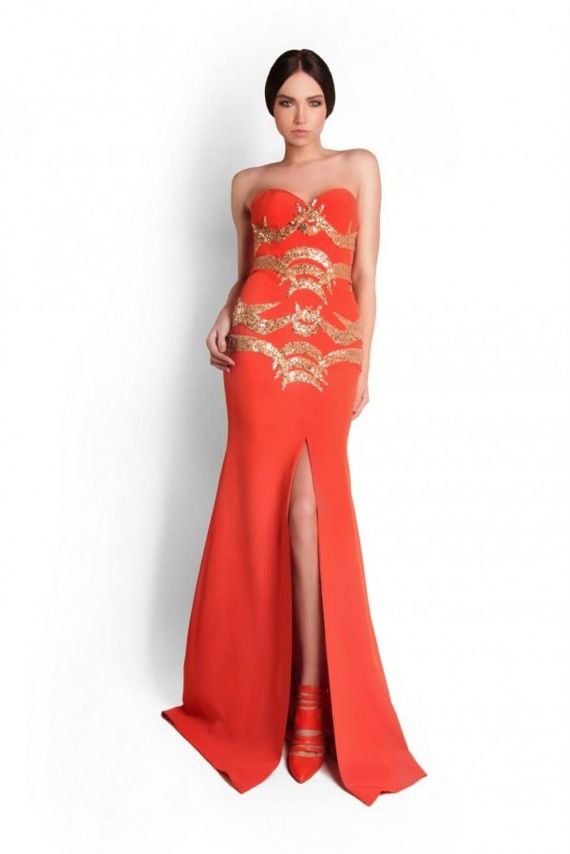แบรนด์เสื้อผ้า Georges Hobeika Autumn Winter 2012-2013 - ผลงาน - ชุดเดรส - แบรนด์เสื้อผ้า - Georges Hobeika - Autumn Winter 2012
