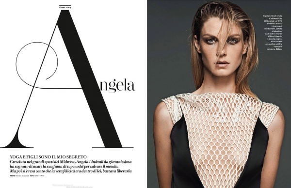 Angela Lindvall Trên Trang Bìa Tạp Chí Amica Ý Tháng 6/2013 - Amica Ý - Tạp chí - Angela Lindvall - Người mẫu - Trang bìa