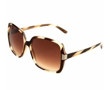 Brown Striped Margo Sunglasses