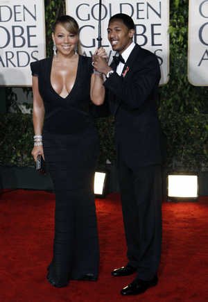 Golden Globes fashion: Mariah brings her own globes, Tina Fey does Bo Peep