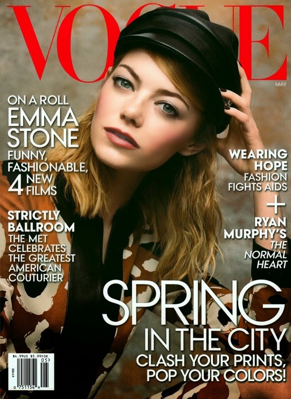 Emma Stone đẹp mê đắm trên Vogue Mỹ tháng 5/2014