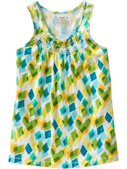 Girls Smocked Jersey Tanks - Youth Ware - Girl - Old Navy
