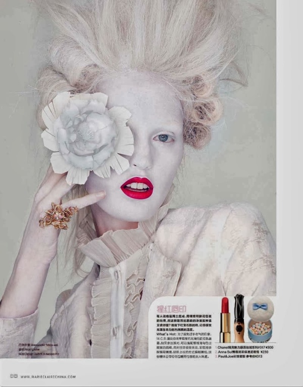 Ali Stephens diện make-up ấn tượng trên tạp chí Marie Claire Trung Quốc tháng 1/2014 - Ali Stephens - Làm đẹp - Hình ảnh - Thư viện ảnh - Người mẫu - Marie Claire - Make-up - Trang điểm
