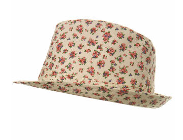 Cream Ditsy Print Trilby - Miss Selfridge - Hats - Accessory