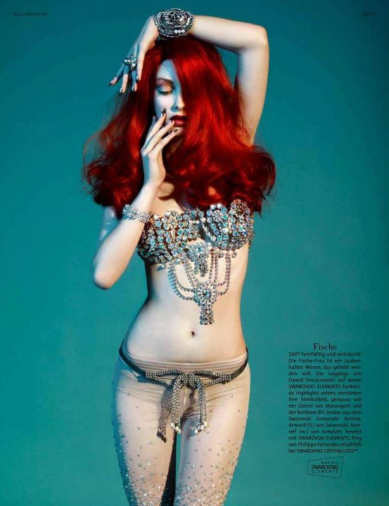 German Vogue: Girls of the Zodiac in Swarovski - Women's Wear - Fashion - Zodiac - Swarovski - German Vogue - photo