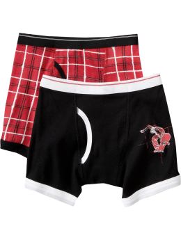 Boys Printed Boxer-Brief 2-Packs - Underwear - Kids Underwear - Old Navy - Boy