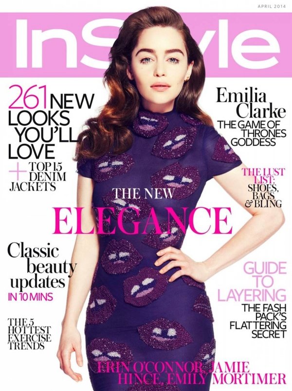 Emilia Clarke xuất hiện trên tạp chí InStyle Anh tháng 4