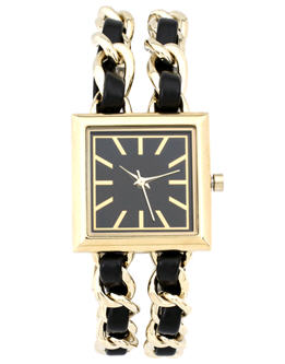 ASOS Double Strap Watch With Square Face - Women's Watch - Watch - ASOS