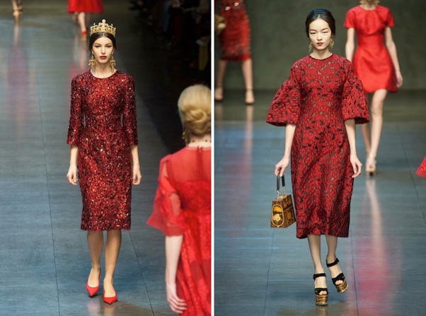 ความอลังการ!! Dolce&Gabbana Gets Regal, Religious for Fall 2013 - แฟชั่นคุณผู้หญิง - เทรนด์ใหม่ - แฟชั่นโชว์ - Dolce&Gabbana