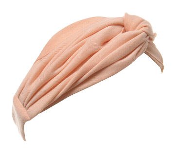 Peach Jersey Wrap Headband