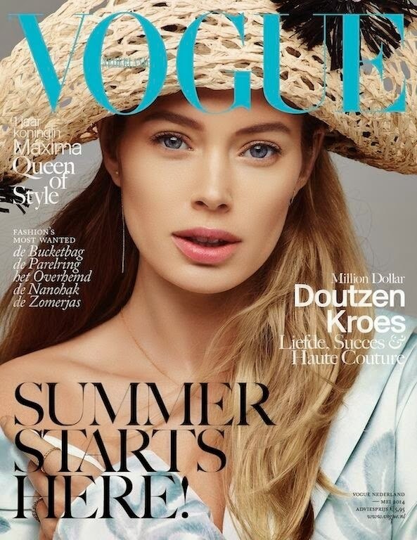 Doutzen Kroes sành điệu đón Hè trên tạp chí Vogue Hà Lan tháng 5/2014