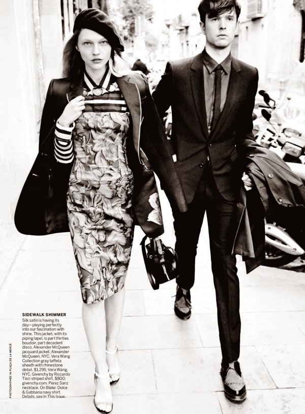 Sasha Pivovarova tiểu thư sành điệu trên tạp chí Vogue Mỹ tháng 5/2014