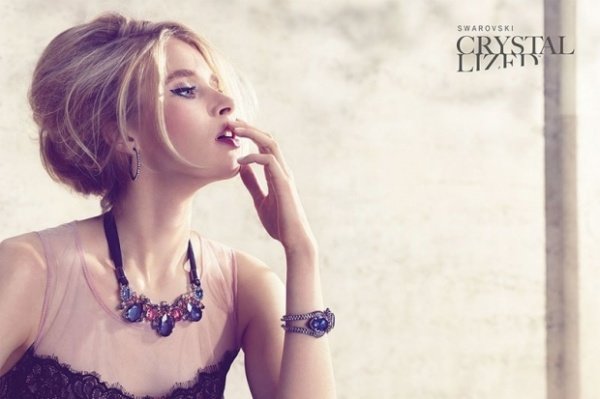 Classy Swarovski Crystallized Spring / Summer 2013 Jewelry Ad Campaign