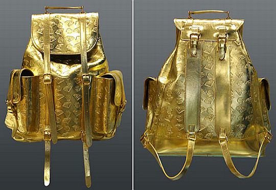 Limited edition Gold Rucksack from Billionaire Boys Club
