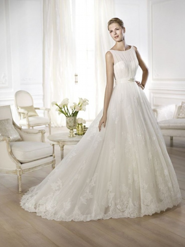Đầm cưới kiêu sa và tinh tế dành cho cô dâu trẻ từ BST Pronovias 2014 - Pronovias - Thời trang cưới - Đầm cưới - Bộ sưu tập - Hình ảnh - Thời trang