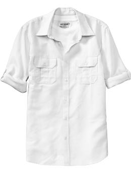 Men's Linen-Blend Pilot Shirts - Shirts - Men's Wear - Old Navy