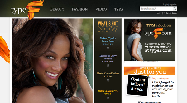 Tyra Banks and Demand Media launch Type F, a new fashion and beauty website
