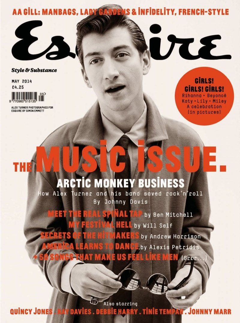 Alex Turner Trên Trang Bìa Tạp Chí Esquire Anh Tháng 5/2014