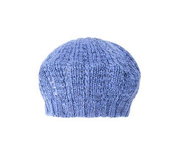 Blue slouchy beret