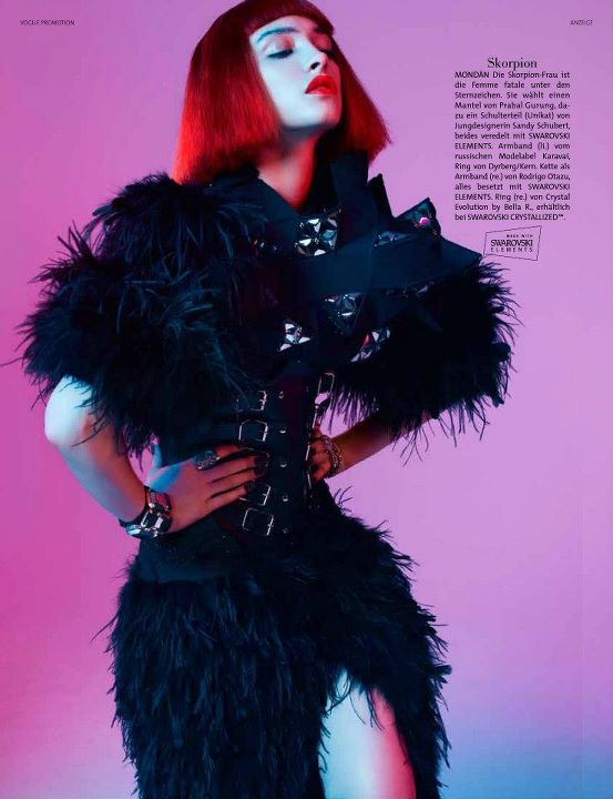 German Vogue: Girls of the Zodiac in Swarovski - Women's Wear - Fashion - Zodiac - Swarovski - German Vogue - photo
