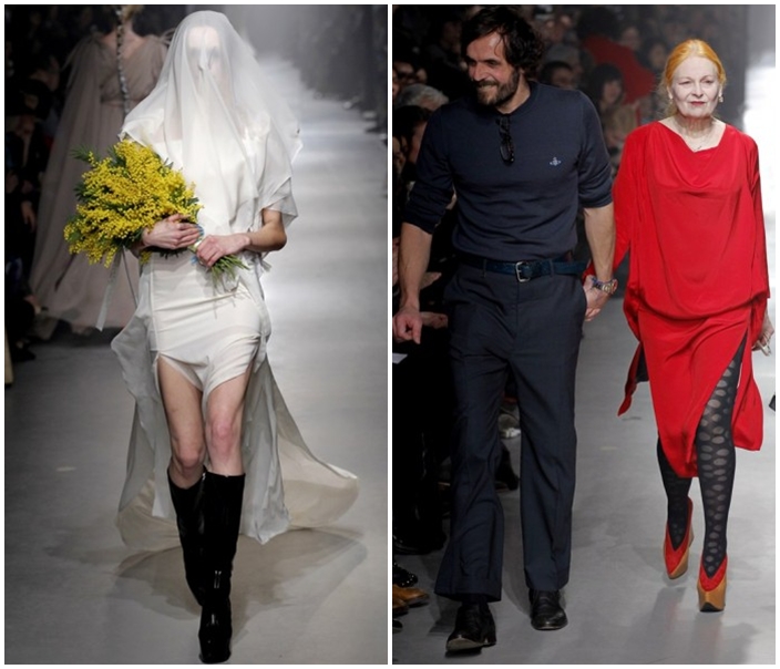แฟชั่นโชว์ พรีเซ็นท์เสื้อผ้าแปลกตา โดย Vivienne Westwood - นางแบบ - ดีไซเนอร์ - แฟชั่นโชว์ - Vivienne Westwood - แฟชั่นดีไซเนอร์ - วิเวียน เวสต์วู้ด - เสื้อผ้า