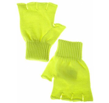 Yellow Fingerless Gloves