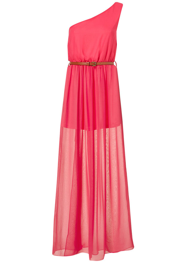 Asymmetric Pink Dress
