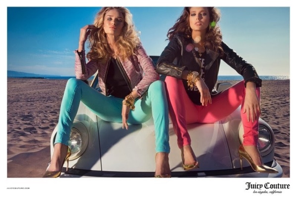 Rosie Huntington-Whiteley & Emily DiDonato sành điệu chụp ảnh quảng cáo BST xuân 2014 của Juicy Couture - Juicy Couture - Emily DiDonato - Bộ sưu tập - Người mẫu - Thời trang trẻ