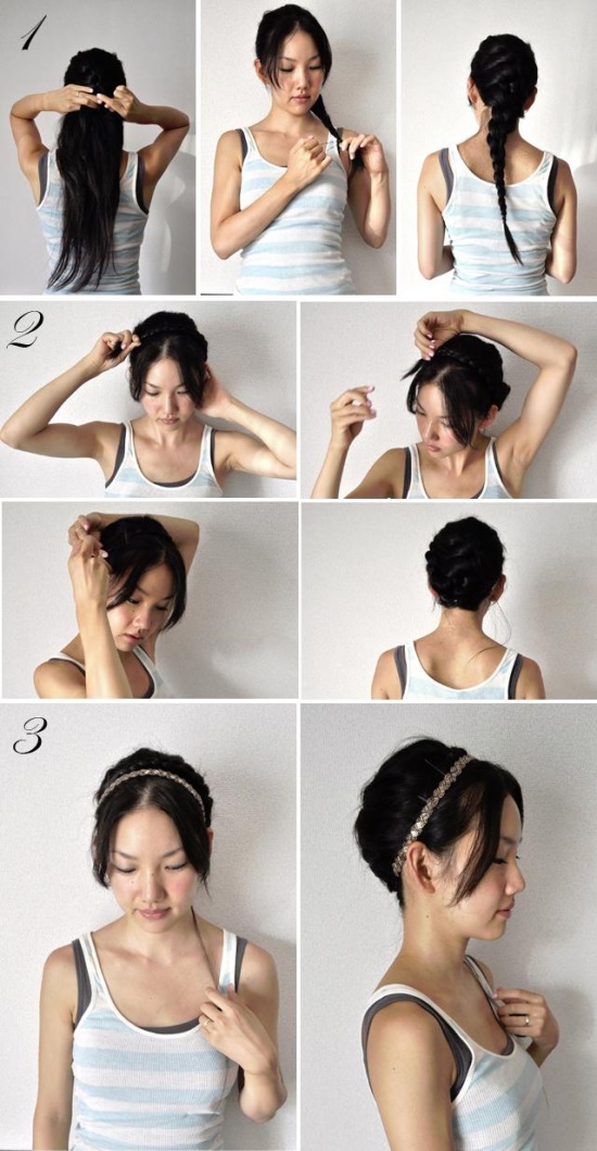 How to การถักเปีย เกล้าผม ทรงผมไปงานด้วยตัวเองแบบง่ายๆ - How to การถักเปีย - แบบผมเปียเกล้า - ทรงผมไปงาน - แฟชั่นผม - ถักเปียเก็บผม