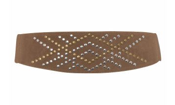 Tan Studded Wasited belt