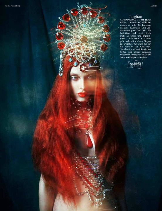 German Vogue: Girls of the Zodiac in Swarovski - Women's Wear - Fashion - Zodiac - Swarovski - German Vogue - photo