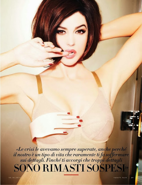 Monica Bellucci đẹp quyến rũ mê hoặc trên tạp chí Vanity Fair Ý tháng 10 - Tin Thời Trang - Phong Cách Sao - Monica Bellucci