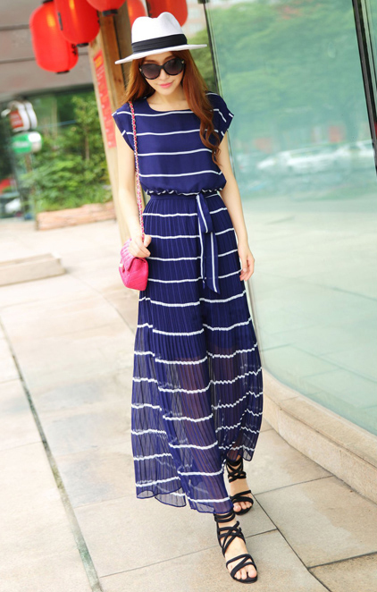 "ชุดแซกยาว" ใส่สวย สบายๆ ไม่ยุ่งยากยามหน้าฝน - แฟชั่นคุณผู้หญิง - การแต่งตัว - ชุดแซกยาว - เดรสยาว - ชุดกระโปรงยาว - เสื้อผ้าเบาสบาย