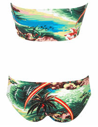 Hawaii Scene Bandeau Bikini - Topshop - Swimsuit