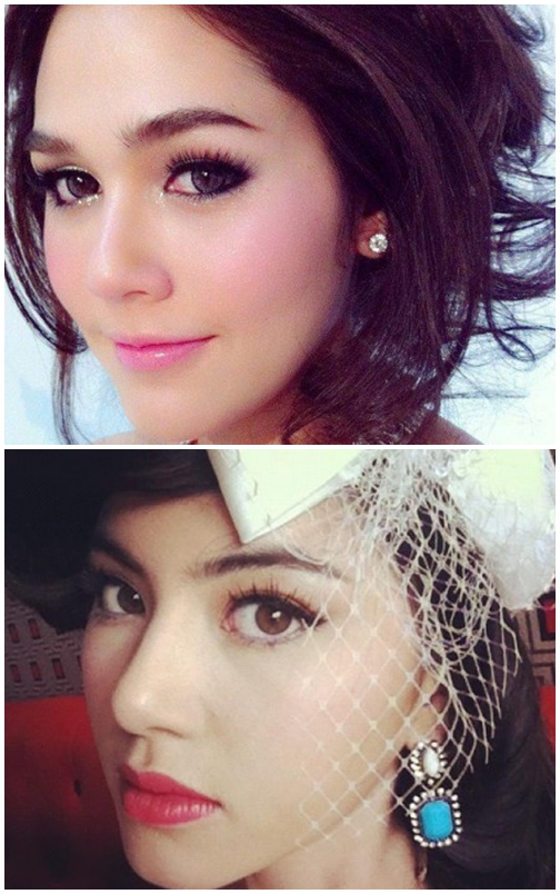 ใกล้ๆ ชัดๆ ซูมกันเห็นๆ ดาราแต่งหน้า แต่ละนางสวยเป๊ะ!! - แต่งหน้า - แต่งหน้าดารา - ดาราแต่งหน้า - เมคอัพ - แต่งหน้าออกงาน