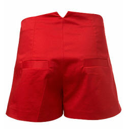 Red High Waisted Shorts - Miss Selfridge - Shorts - Teenage Wear