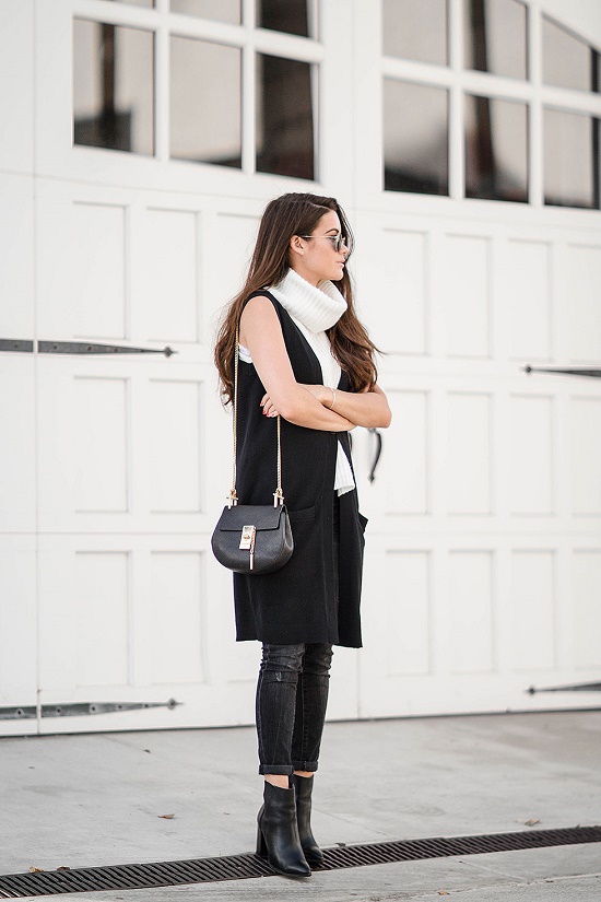 Super Simple Outfits To Show You How To Wear The Sleeveless Turtleneck - เทรนด์ใหม่ - อินเทรนด์ - ไอเดีย - แฟชั่น