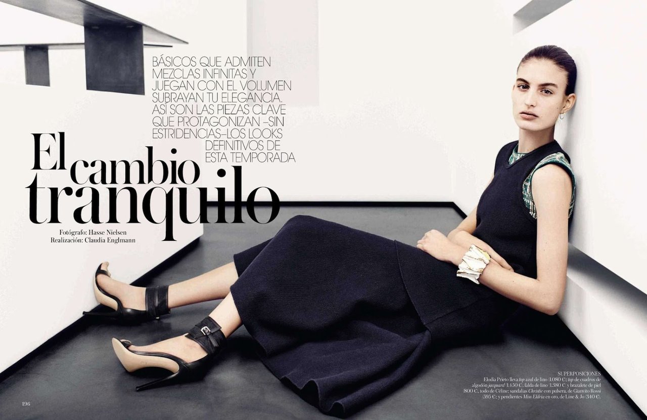 Elodia Prieto Chụp Ảnh Cho Tạp Chí Vogue Tây Ban Nha Tháng 5/2014